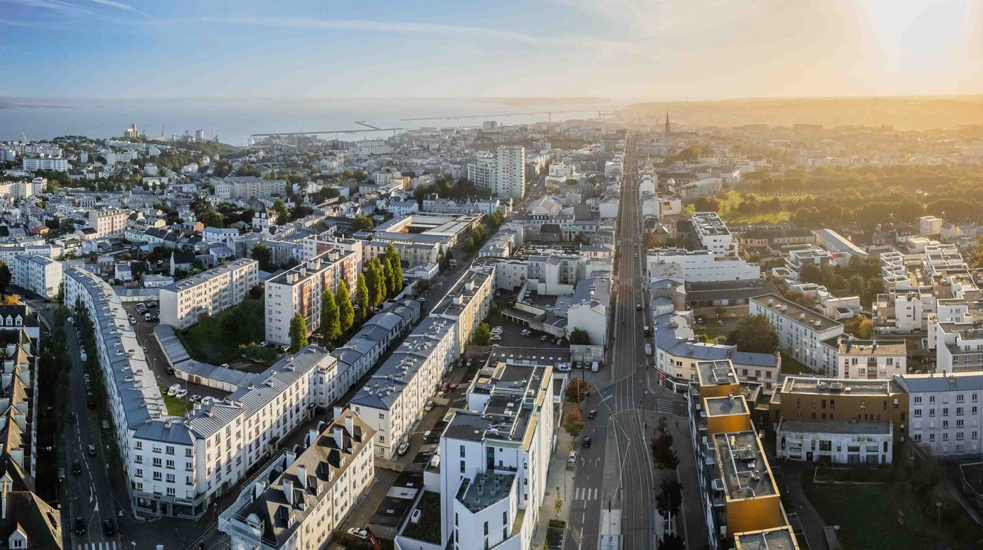 Brest vu par drone